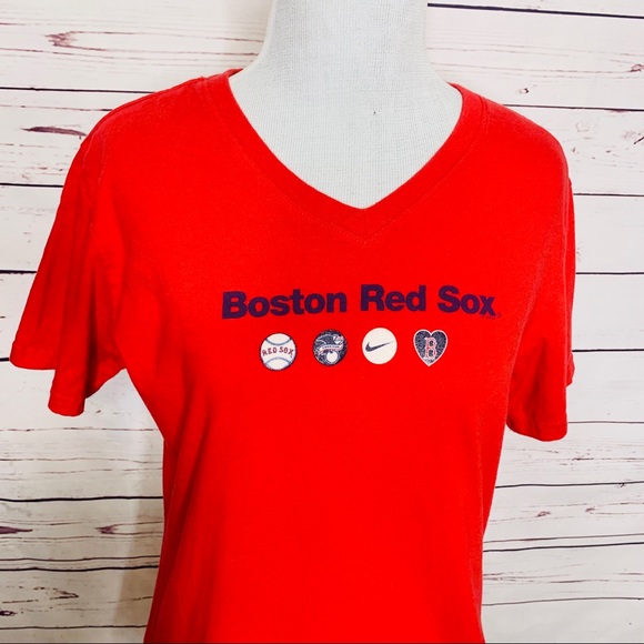 Nike Boston Red Sox Baseball Short Sleeve T-shirt Women’s Size Large - Picture 7 of 11